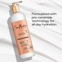 Thumbnail for SheaMoisture Illuminating Body Lotion with Coconut Oil, Hibiscus, Niacinamide and Pro-Ceramides, Instantly Enhancing Skin's Natural Glow, 24H Moisturizing 16 oz