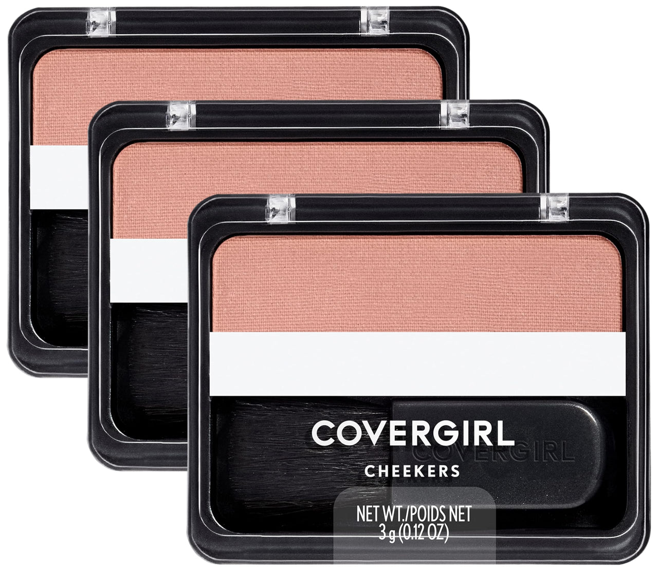 COVERGIRL Powder Blush, Soft Sable | Blendable | .12 oz | Pack of 3