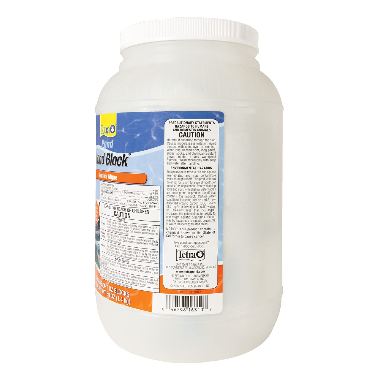 TetraPond Pond Block, 50 Count, Helps Control Algae Growth in Ornamental Fish Ponds