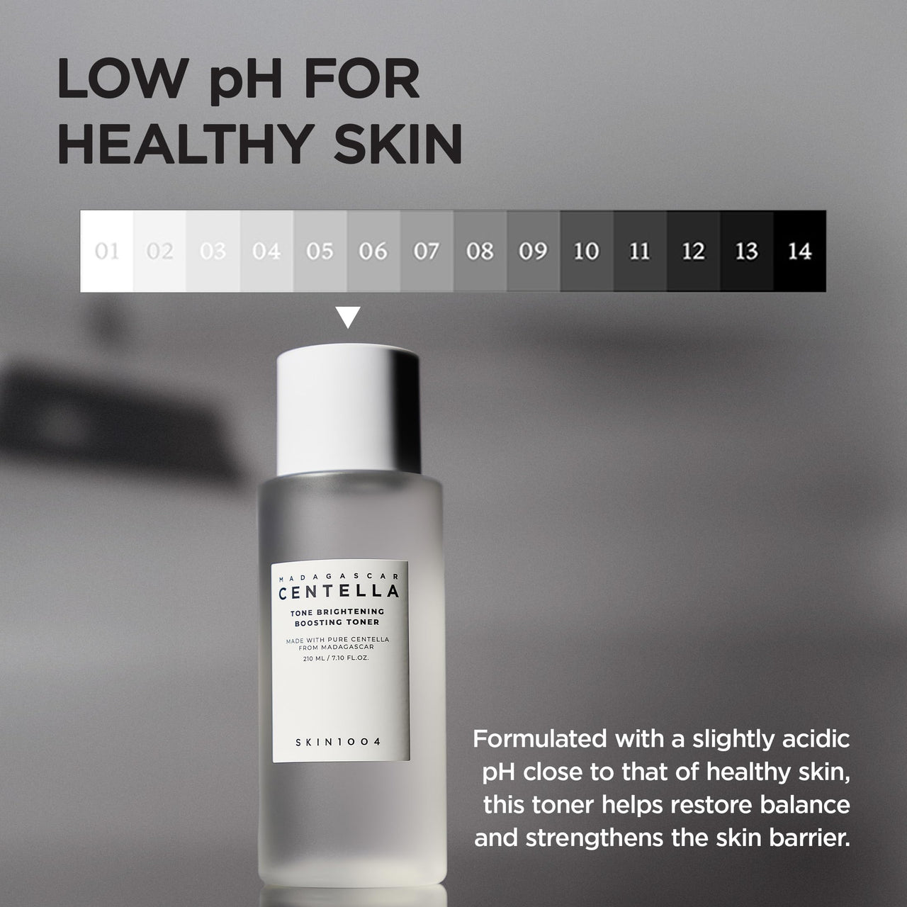 SKIN1004 Tone Balancing Boosting Toner, Korean Face Toner for Dark Spot, Centella Toner with Niacinamide & MadeWhite, Gentle Exfoliating, Radiant Skin, Daily Korean Skin Care, 7.10 fl.oz / 210ml
