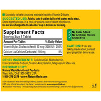 Thumbnail for Vitamin D3, 220 Tablets, Vitamin D 2000 IU (50 mcg) Helps Support Immune Health, Strong Bones and Teeth, & Muscle Function, 250% of Daily Value for Vitamin D in One Daily Tablet