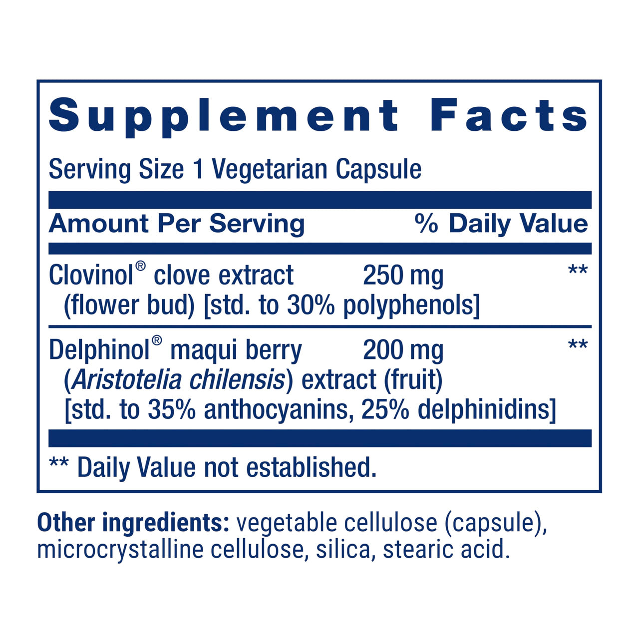 Life Extension Glycemic Guard™, Clove Extract, Maqui Berry (Aristotelia chilensis), Helps Maintain Already Healthy glycemic Balance, Vegetarian, Gluten-Free, 1-Daily, Non-GMO, 30 Capsules