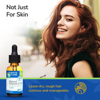 Thumbnail for Earth's Care Natural Vitamin E Oil - 100% Natural Vitamin E Oil for Skin and Hair - 1 Fl OZ