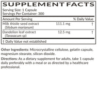 Thumbnail for Futurebiotics Milk Thistle Silymarin Marianum & Dandelion Extract Liver Health Support, Antioxidant Support, Detox, 300 Capsules