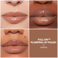 Thumbnail for BUXOM Full-On Plumping Lip Polish, Tinted Lip Plumper Gloss with Peptides & Vitamin E, High-Shine Lip Gloss that Nourishes, Vegan, CK 4 Piece Set (Dolly, Sarina, Sophia, Celeste)