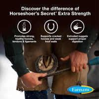Thumbnail for Farnam Horseshoer's Secret Extra Strength Hoof & Connective Tissue Biotin Supplement with Aminos for Strong, Healthy Hooves, Tendons & Ligaments, 7.5 lbs, 60-Day Supply