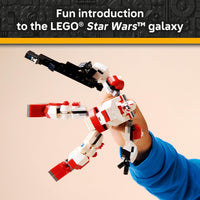 Thumbnail for LEGO Star Wars Clone Shock Trooper Mech Building Toy for Boys & Girls - Poseable Star Wars Figure W/Pretend Play Blaster & Stud Shooter for Kids & Fans, Ages 6+ - Gift Idea for Birthdays - 75448