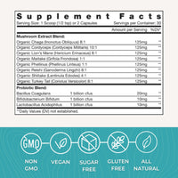 Thumbnail for Eidon SuperBiome, Mushroom Probiotics Powder Blend, Gut Balance, Microbiome Health Supplement with Organic Reishi, Chaga, Lion's Mane, Cordyceps, Turkey Tail, Shitake, Maitake, Phelinus, 30 Servings