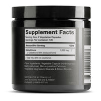 Thumbnail for Toniiq Ultra High Strength Glutathione Capsules - 1000mg Concentrated Formula - 98%+ Highly Purified and Bioavailable - Non-GMO Fermentation - 240 Capsules Reduced Glutathione Supplement