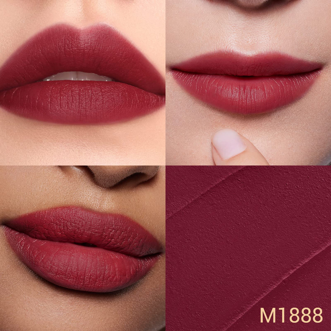 FLORASIS Blooming Rouge Love Lock Lipstick Long-Lasting Sculpting Lipstick Misty Matte Finish Lightweight Nourishing for Everyday Use (M1888 Fuchsia Fame)