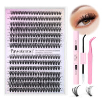 Thumbnail for Pawotence Lash Extension Kit DIY 280pcs Lash Clusters Eyelash Extension Kit, 9-16mm 30D 40D Individual Lashes Kit with Lash Bond and Seal, Lash Tweezers for Self Use (30D&40D, 0.07D, 9-16mm, Kit)