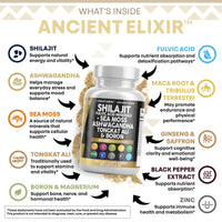 Thumbnail for Clean Nutraceuticals Shilajit Supplement for Men with Sea Moss, Tongkat Ali, Ashwagandha, Boron, Zinc, CoQ10, PQQ - Fulvic Acid Capsules - Energy Support - 90 Count - Resin, Gummy & Powder Alternative