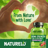 Thumbnail for NATURELO Calcium Supplement - with Vitamin C, Vitamin D3, K2, and Calcium Magnesium Zinc for Bone Strength with Calcium 600mg - Plant-Based, 120 Vegetarian Capsules, Non-GMO, Soy & Gluten-Free