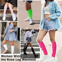 Thumbnail for Buauty Leg Warmers for Women 80s 90s Outfit Fashion Neon Ribbed Leg Socks Fashion Y2k Neon Accessories Sports Yoga (2 Pairs)