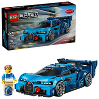 Thumbnail for LEGO Speed Champions Bugatti Vision Gran Turismo Hyper Sports Car Building Toy for Kids & Gamers - Building Set W/Bugatti Driver Minifigure for Boys & Girls, Ages 9+ - Gift Idea for Birthdays - 77253