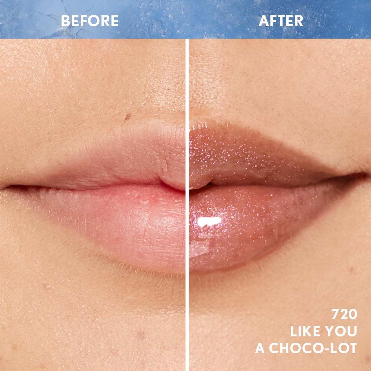 Covergirl Clean Fresh Yummy Plumper Lip Gloss, 720 Like You A Choco-Lot, Shiny, Vegan Formula, Easy to Apply, Minty Flavor, 0.33oz