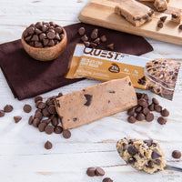Thumbnail for Quest Nutrition Chocolate Chip Cookie Dough Protein Bars, High Protein, Low Carb, Gluten Free, Keto Friendly, 12 Count