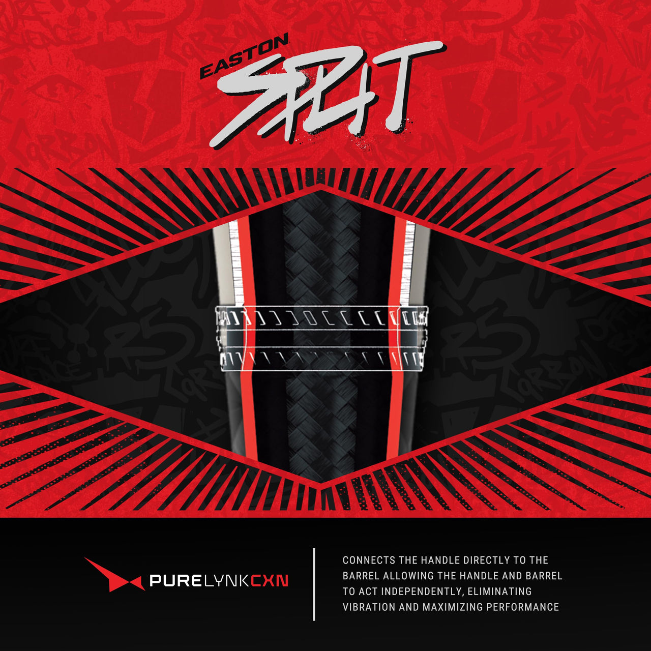 Easton | 2025 | Split Baseball Bat | BBCOR | 2 5/8' Barrel | 34' | -3