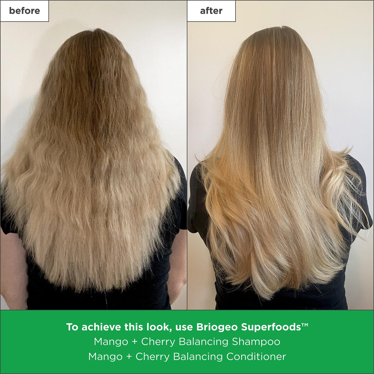 Briogeo Superfoods Mango + Cherry Balancing Shampoo for Oily Hair | Gentle Cleanse & Oil Control | Vegan & Cruelty-Free | 12.5 fl oz