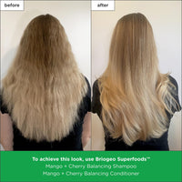 Thumbnail for Briogeo Superfoods Mango + Cherry Balancing Shampoo for Oily Hair | Gentle Cleanse & Oil Control | Vegan & Cruelty-Free | 12.5 fl oz