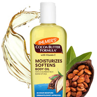 Thumbnail for Palmer's Cocoa Butter Moisturizing Body Oil with Vitamin E, Radiant Looking Glow and Skin Hydration, Instant Absorption, Bath, Body and Shower, 8.5 Ounces