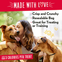 Thumbnail for Charlee Bear Crunch Grain Free Dog Treats, Peanut Butter and Banana, 8 Ounce Resealable Bag, Low Calorie Training Treats for Dogs, Limited Ingredient, Healthy, Crunchy Dog Snacks, Made in USA