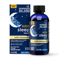 Thumbnail for Mommy's Bliss Kids Sleep Liquid with Melatonin & Calming Herbs | Melatonin for Children 3 Years & Up | Grape Flavor | Sugar Free | 4 Fl Oz (60 Servings)