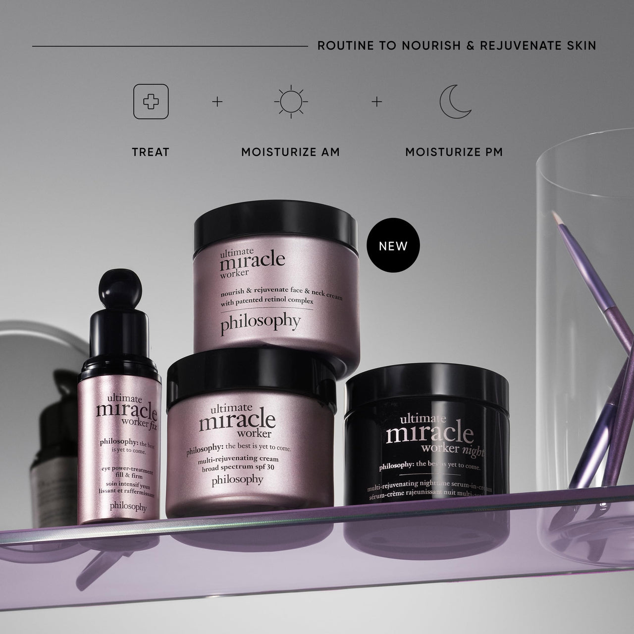 philosophy ultimate miracle worker nourish & rejuvenate face & neck cream 2 fl oz