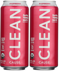 Thumbnail for Clean Cause, Yerba Mate Energy Drink, Raspberry, 16 oz (Pack of 2)