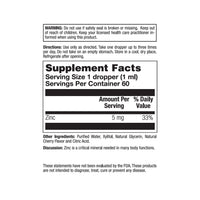Thumbnail for Nature's Life Liquid Zinc Drops 5mg | Cherry | 60 Servings, 2 fl oz