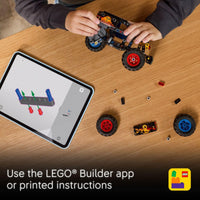 Thumbnail for LEGO Technic Monster Jam Grave Digger Fire and Ice Building Toy for Boys & Girls - Monster Truck Toy W/Pull-Back Racing Action for Kids, Ages 7+ - Gift Idea for Birthdays - 42219
