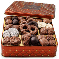 Thumbnail for Chocolate Gift Basket, Candy Food Arrangement Platter, Gourmet Snack Box, Holiday Present Idea, Corporate Him & Her, Men Women Sympathy Family Parties & Get Well- Bonnie & Pop