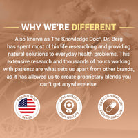 Thumbnail for Dr. Berg All-in-One Vitamins for Hair, Skin, & Nails - Advanced Formula with Biotin, Saw Palmetto, DHT Blocker, & Trace Minerals - 90 Veg Capsules