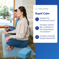 Thumbnail for Pure Encapsulations Rapid Calm - Stress & Sleep Support Supplement* - Contains Vitamin B6, Zembrin & Suntheanine L-Theanine - Non-GMO, Gluten-Free & Vegan - 30 Capsules