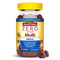Thumbnail for Nature Made Zero Sugar Multivitamin Men's Gummies, Muscle & Immune Support, Aspartame Free, 90 Sugar Free Multivitamin Gummies, 45 Day Supply