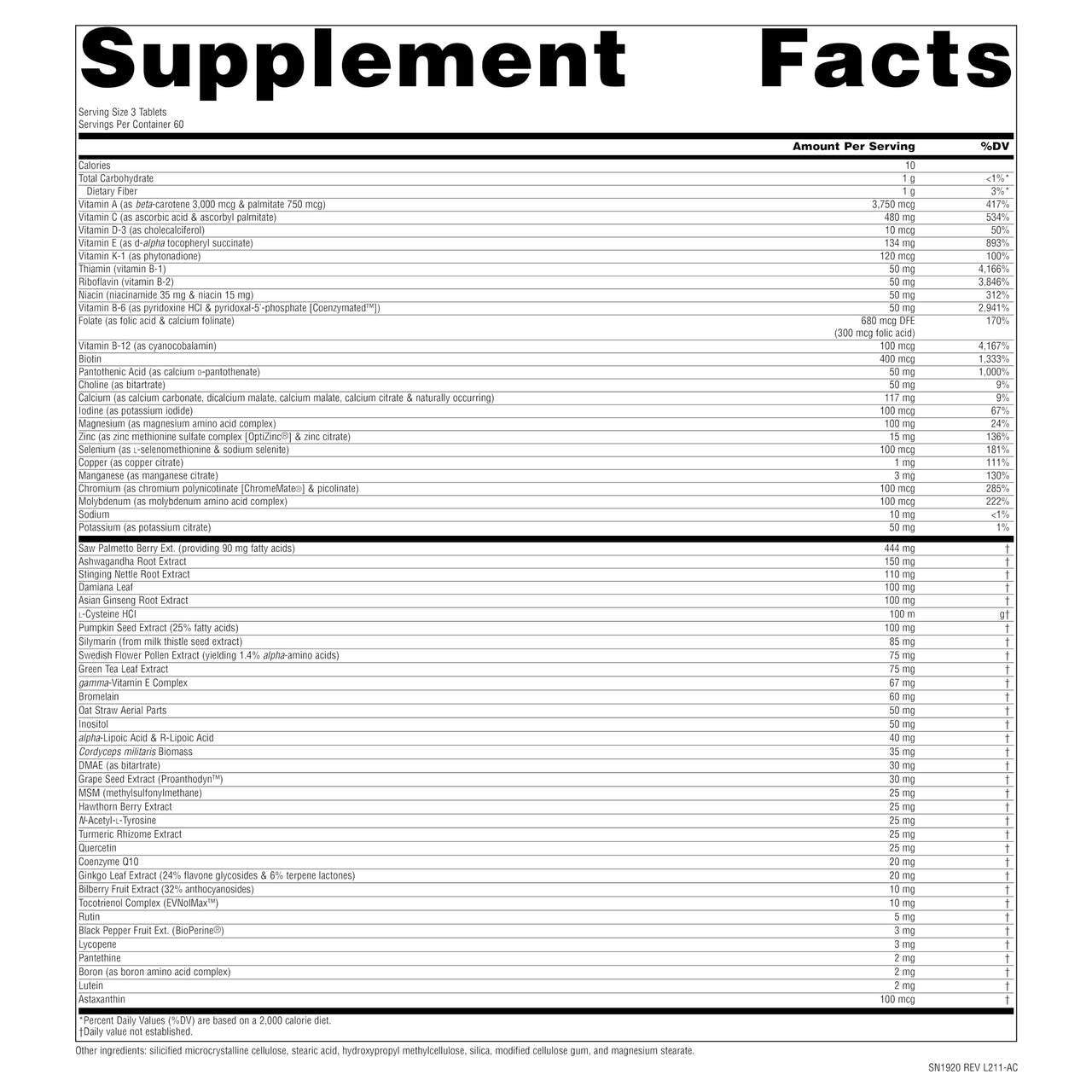 Source Naturals Men's Life Force Multiple Daily Multivitamin & Immune Health Supplement - 13 Essential Vitamins, Nutrients & Minerals - 180 Tablets