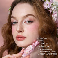 Thumbnail for Flower Knows Midsummer Fairytales Coating Lip Lacquer,Glowy Non-Fading Lip Gloss,Hydrating Tinted Lip Oil for Girls&Women,Vegan & Cruelty Free,0.17Fl Oz(G04 To the Moon)