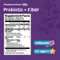 Thumbnail for Physician's CHOICE Kids Happy Tummy Bundle - Fiber 24pck + Probiotic 30ct