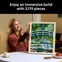 Thumbnail for LEGO Art Claude Monet – Bridge Over a Pond of Water Lilies - Building Sets for Adults, Ages 18+ - Wall Decor for Living Room or Home Office - Gift for Women & Men - 31220