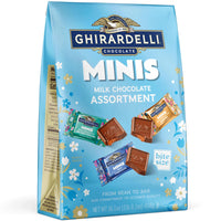 Thumbnail for Ghirardelli Minis Milk Chocolate Assortment Bag, 16.1 oz (Milk Chocolate +Caramel, Sea Salt Caramel,)