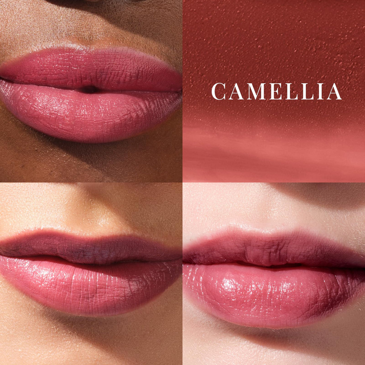 The Kissu Lip Tint SPF 25 - Camellia | Hydrating Tinted Lip Sunscreen. 0.14 oz