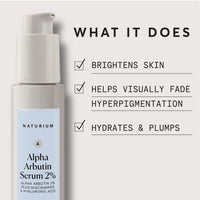 Thumbnail for Naturium Alpha Arbutin Serum 2% with Alpha Arbutin, Niacinamide & Lemon, Face & Skin Care, 1 oz