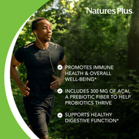 Thumbnail for NaturesPlus Ultra Probiotics - 60 Vegan Capsules - Full Spectrum Total Body Support - Includes Prebiotic Acai - 60 Servings