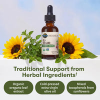 Thumbnail for Garden of Life Organics Oil of Oregano Seasonal Drops 1fl oz (30 mL) Liquid, Concentrated Plant Based Immune Support - Alcohol-Free, Organic, Non-GMO, Vegan & Gluten Free Herbal Supplements