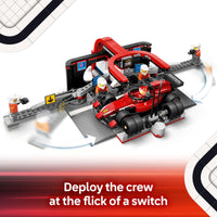 Thumbnail for LEGO City F1 Pit Stop & Pit Crew with Ferrari Car Toy - Model Race Car Toy Building Playset for Kids, Boys and Girls, Ages 6+ - F1 Collectible for Fans - Gift Idea for Birthdays - 60443