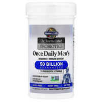 Thumbnail for Garden of Life Probiotics for Men, Dr Formulated 50 Billion CFU 15 Probiotics for Digestive Health + Organic Prebiotic Fiber, Colon & Immune Support, Daily Gas Relief, Shelf Stable, 30 Capsules