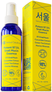 Thumbnail for SeoulCeuticals Korean Face Mist 97.5% Snail Mucin Essence - K Beauty Skincare Facial Spray - Cucumber Extract + Marine Minerals + Green Tea + Aloe 4oz