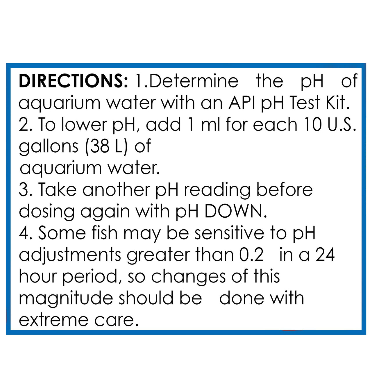 API pH DOWN Freshwater Aquarium Water pH Reducing Solution 4-Ounce Bottle