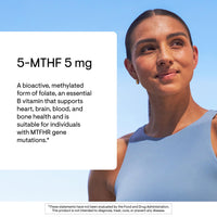 Thumbnail for THORNE - 5-MTHF - Methylfolate (Active B9 Folate) Supplement - Supports Cardiovascular Health, Fetal Development, Nerve Health, Methylation & Homocysteine Levels* - 60 Servings - 5-MTHF 5mg