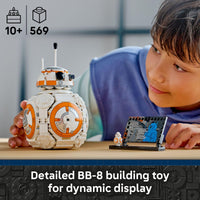 Thumbnail for LEGO Star Wars BB-8 Astromech Droid Building Toy for Boys & Girls - Play & Display Building Kit W/Spinning Head Action & Burner Arm for Kids & Fans, Ages 10+ - Gift Idea for Birthdays - 75452